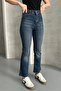 Tint Brown Length Fit Cut-Out Leg Jeans - 7