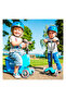 سكوتر Mini2go Deluxe Plus ذو 3 عجلات باللون الأزرق - 8