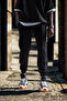 Men's Stitched Elastic Black Jogger Pants - 3
