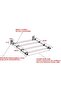 Wall Mounted Clothes Rack, Roller, Gray, Durable and Practical Design - 5