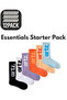 Essentials Artz. 12 Pack Unisex Sports & Lifestyle Towel Sole Organic Cotton 12-Piece Sock Set