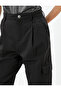 Parachute Trousers High Waist Cargo Pocket Elasticized Legs - 5
