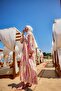 Women's Bead Pattern Dress Pink - 5