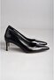 Seç 2578 Genuine Leather Stiletto (Heel Height: 7 cm) Black Patent Leather