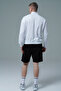 Daily Core - White Half Zipper Cotton Men's Oversize Sweatshirt - 3