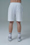Daily Core - White Relaxed Fit Cotton Men's Sports Shorts - 5