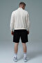 Daily Core - Beige Half Zipper Cotton Men's Oversize Sweatshirt - 3
