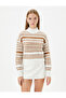 Turtleneck Sweater Soft Textured Long Sleeve - 3