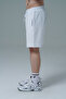 Daily Core - White Relaxed Fit Cotton Men's Sports Shorts - 7