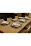 2 Pieces Gray Jute Supla Set, American Service Set, Luxury Presentation Plate Mat (33 X 33 cm) - 2
