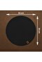 2 Pieces Black Jute Supla Set, American Service Set, Luxury Presentation Plate Mat (33 X 33 cm) - 6
