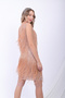 Blush Glamour Sequin Fringe Party Dress - 8