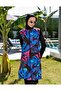 Full Covered Fast Drying Side Adjustable Zippered Hijab Swimsuit-2426