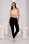 Comfy Women's Tracksuit with Cotton Lycra with Belt Lace up Pockets - 2