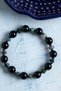 Certified Black Tourmaline, Hematite and Moss Agate Bracelet - 3