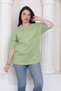 Super Quality Unisex Cotton Green Crew Neck Oversize Boyfriend T-shirt Women Men - 4