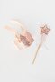 Queen Tied Sequin Queen Crown And Starry Wand (salmon) - 3