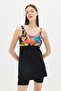Tights Dress Swimsuit C14380 Black/Multicolor - 4