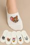 5 Pairs Women’s Multicolored No-Show Wash Patterned Sports Shoe Socks Sneakers