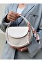 Armoni Model Scarf Cream Women's Hand and Shoulder Bag - 3