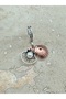 Pearl Oyster Steel Charm with Hanging Steel Bracelet with Interchangeable Charm (Charm Only)