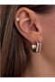 Premium Series Stainless Steel Stone Row Burgundy Gold Earrings