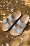 Albus Natural Cork Sole Genuine Leather Slippers - 4