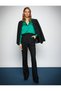X Selected by Melis Ağazat - Glittery High Waist Straight Leg Pants - 2