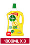 Power Floor Cleaner, Lemon Scent, 1.8L x 3