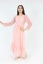 Girl's Tulle Fabric Clipping Embroidered Necklace Lined Night Graduation Wedding Evening Dress - 5