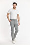 Men's Linen Jogger Pants – Dark Gray |   Slim Fit, Elastic Waist