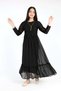 Girl's Tulle Fabric Clipping Embroidered Necklace Lined Night Graduation Wedding Evening Dress - 2