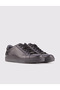 Genuine Leather Black Lace-up Thermo Sole Men's Casual Shoes - 2