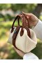 Nçs Cream Tan Mini Women's Hand and Shoulder Bag - Minimal State of Elegance (En:18~Boy:13) - 3