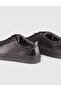 Genuine Leather Black Lace-up Thermo Sole Men's Casual Shoes - 3