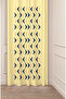 Bohemian Geometric Line Plain Beige Patterned Special Design Digital Printed (Single Wing) Modern Stylish Background Curtain