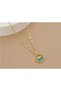 Elegant Female Model Gold Color Dolphin Figured Necklace – Non-Tarnish Stainless Steel Luck Necklace - 5