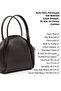 Coffee Color Shk132 Faux Leather Single Compartment Double Strap Hand and Cross Shoulder Bag L:16 W:17 W:10 cm - 7