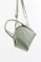 Mint Green Shk132 Faux Leather Single Compartment Double Strap Hand and Cross Shoulder Bag L:16 E:17 W:10 cm - 7