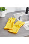 Yellow Rubber Gloves (31cm): Comfortable, Durable, and Non-Slip Household Cleaning Gloves - 2