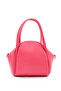 Fuchsia Shk132 Faux Leather, Zippered Single Compartment, Snap Detail, Hand, Arm and Shoulder Bag