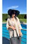 Black Straw Hat and Straw Bag Double Set Boxed Shipping Set2005 - 8