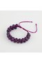 Amethyst 8mm Double Row Macrame Natural Stone Bracelet - 5