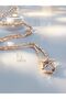 Sparkling Geometric New Style Trend Gold Yellow Color Steel Women's Necklace - 8