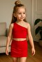 Girl's Stretchy Crop and Skirt Set - 2
