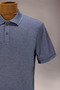 Men's Smoked Polo Neck T-Shirt Armband Without Pocket Regular Fit Non-Curling Interlock Fabric - 4