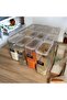 Set of 12 Labeled Food Pulses Pantry Cabinet Kitchen Organizer Storage Container Set 3000 ml