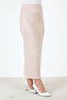Suede Pencil Skirt TSD0034 Beige - 4