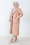 Waist Belted Cashew Coat TSD230804 Powder - 3