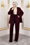 Premium Blazer Suit Tsd250116 Claret Red - 3